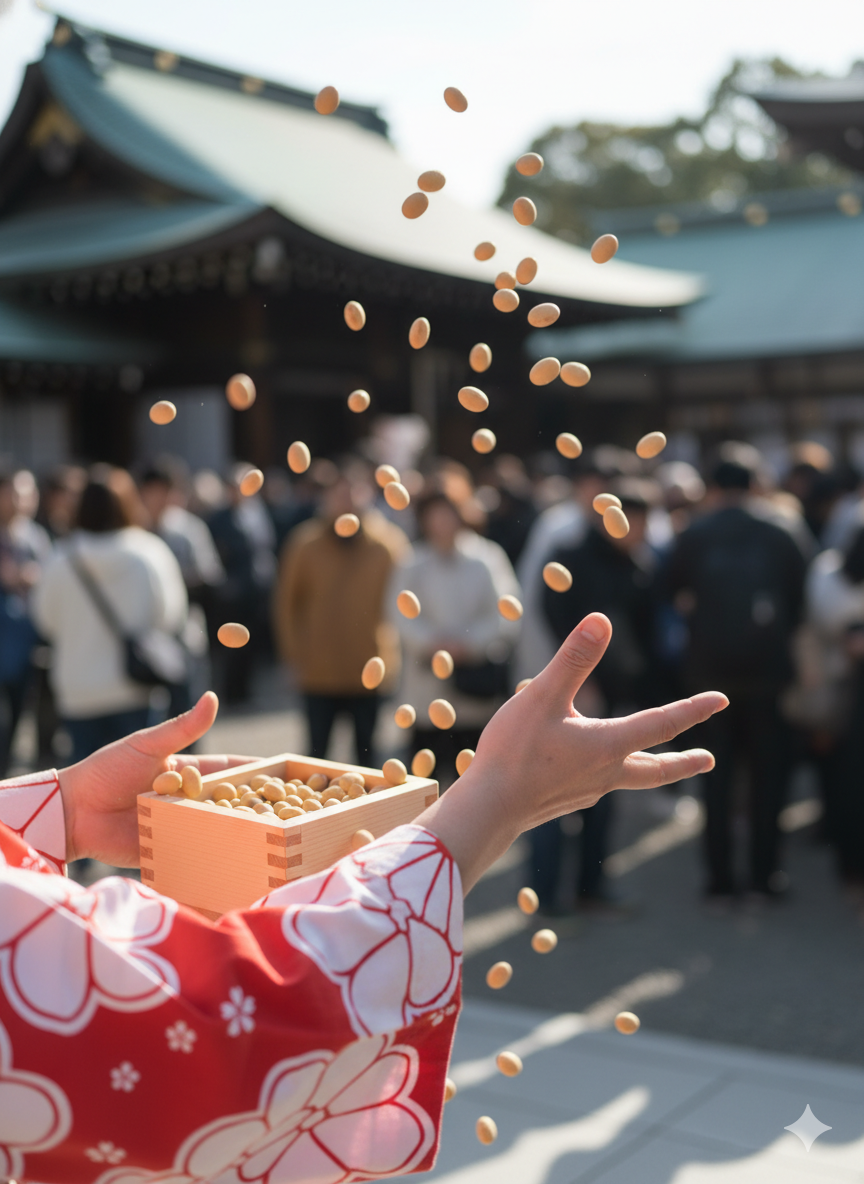 福を求めて多くの人で賑わう様子