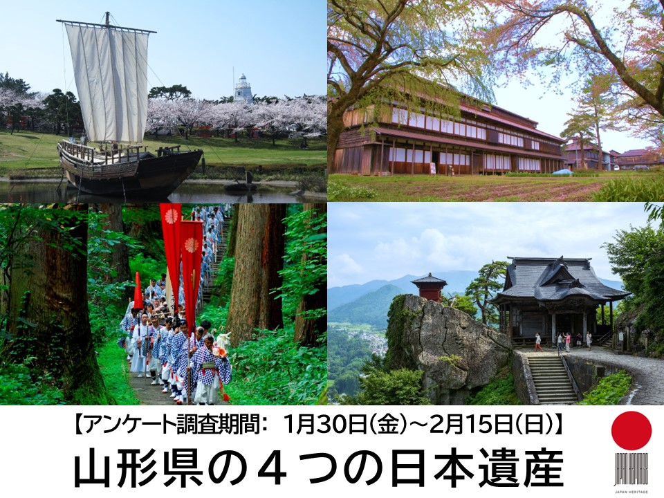 山形県4つの日本遺産 認知度アンケート