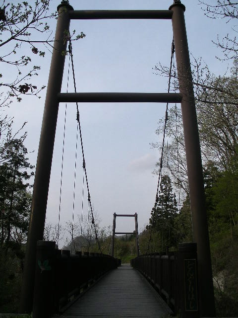 ２つの吊り橋があります。その名もどんぐり橋！/