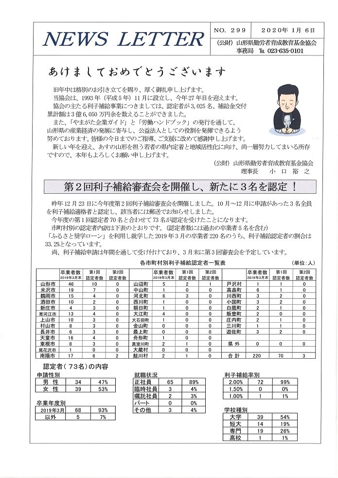NEWS LETTER No.299����ȯ�Ԥ��ޤ���������