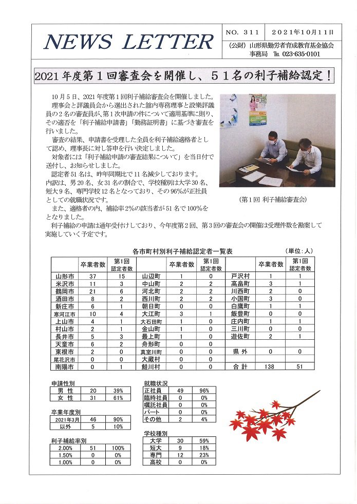 NEWS LETTER No.311ȯԤޤ
