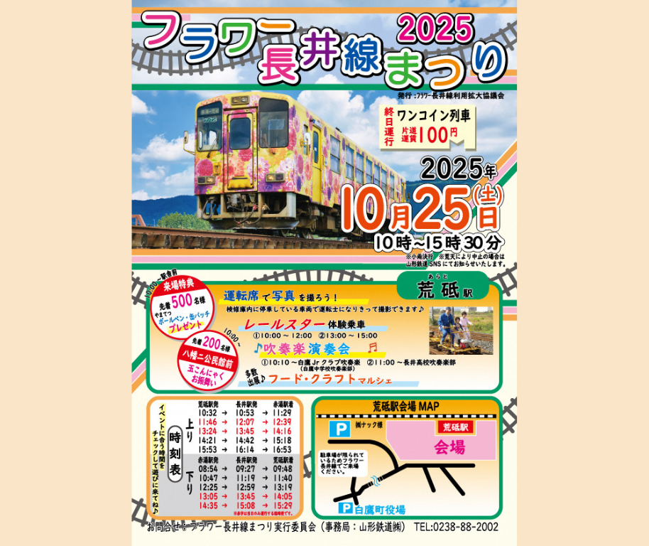 '25フラワー長井線まつり：画像