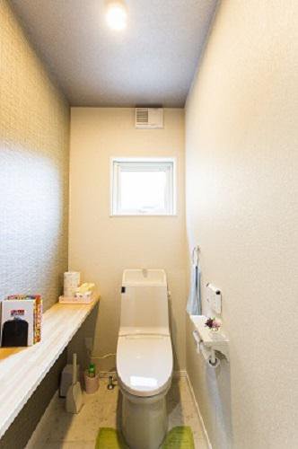 メインカラーを変え、好みの空間にしたトイレ：画像