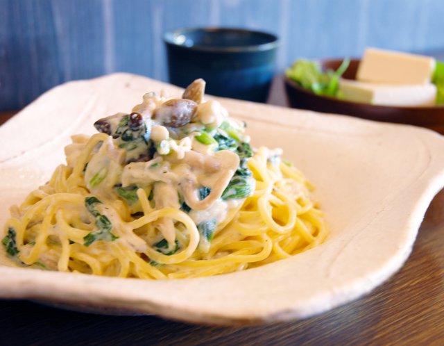 新メニューまもなく登場！「清流庵風パスタ」：画像